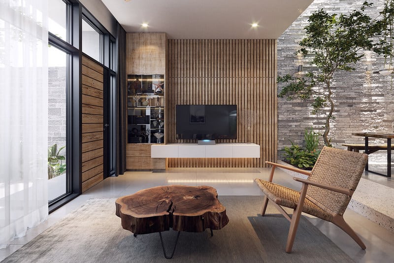 Nội thất gỗ tự nhiên hiện đại – Xu hướng mới trong thiết kế nội thất