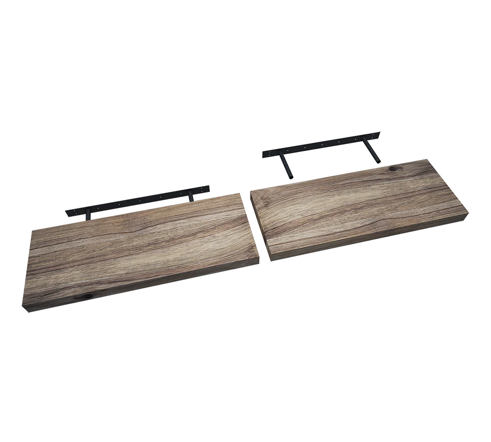 Acacia Floating Wood Shelf