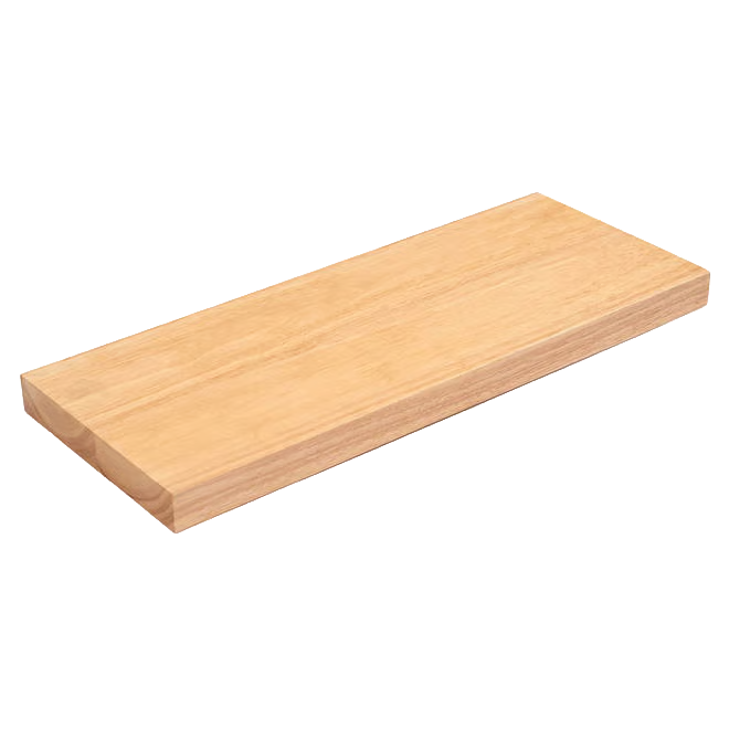 Solid Rubberwood Floating Wall Shelf