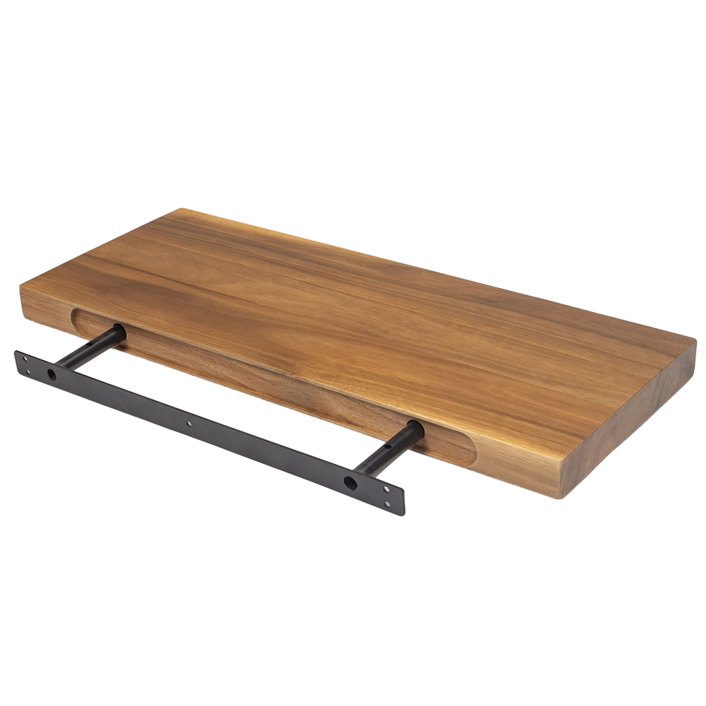 Solid Acacia Floating Wall Shelf